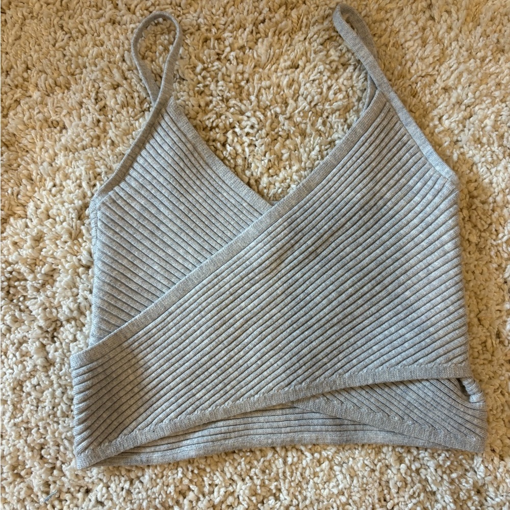 Aerie Cross Front Sweater Tank Top